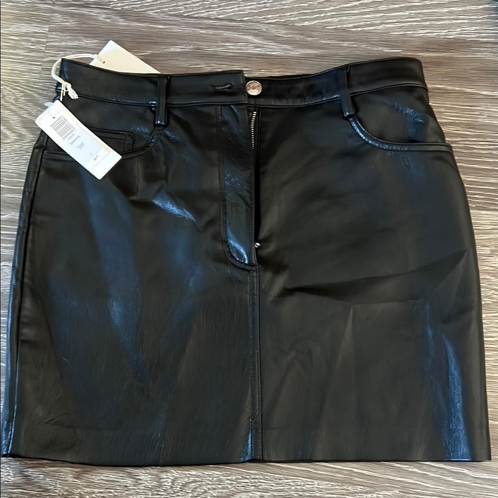 Aritzia leather  Mini Skirt